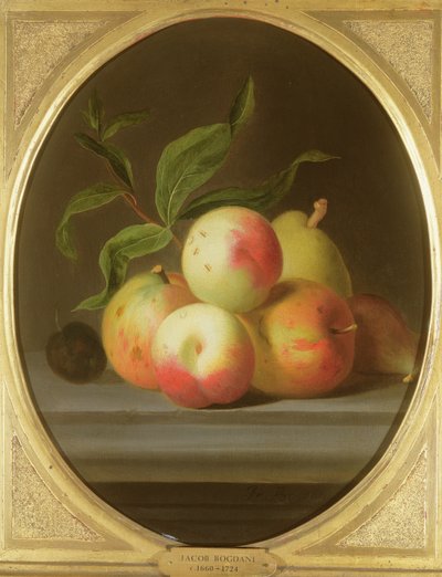 Pommes sur une étagère - Jakob Bogdani or Bogdany